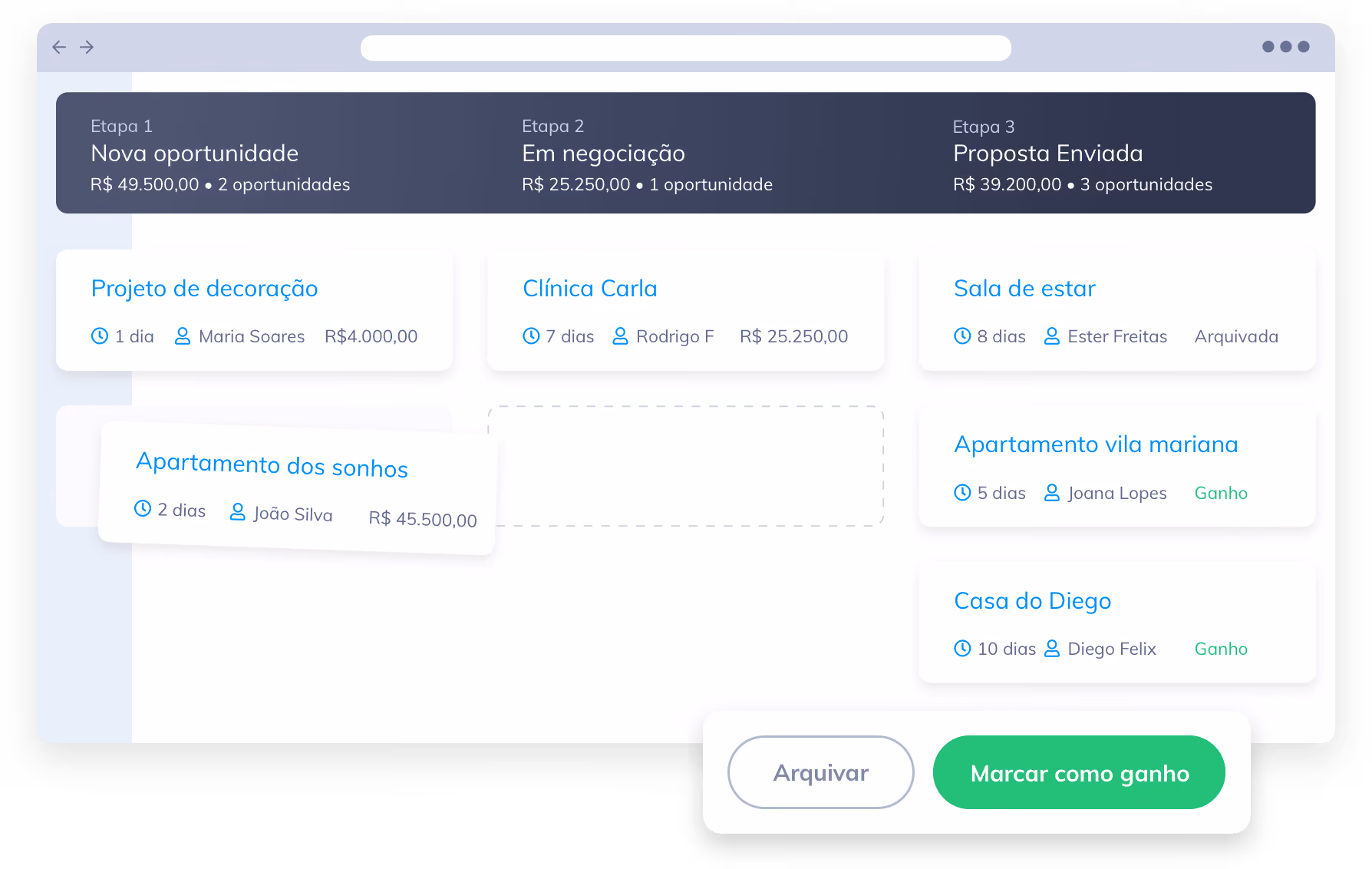 crm de vendas de arquitetura e engenharia vobi