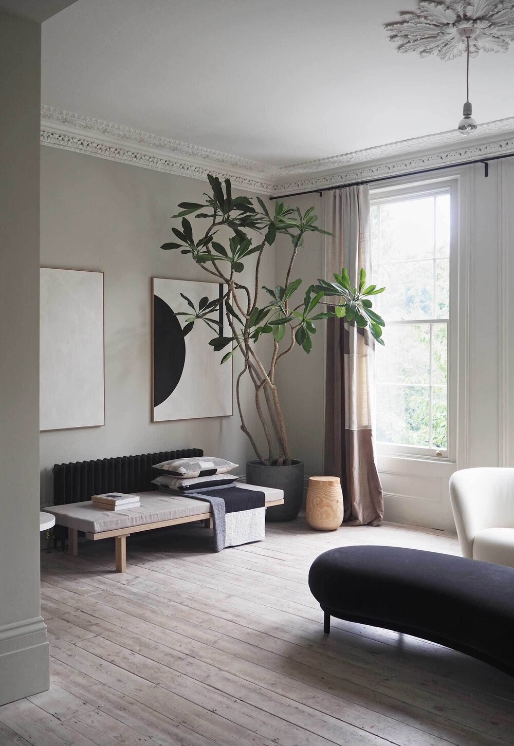 sala estilo japandi