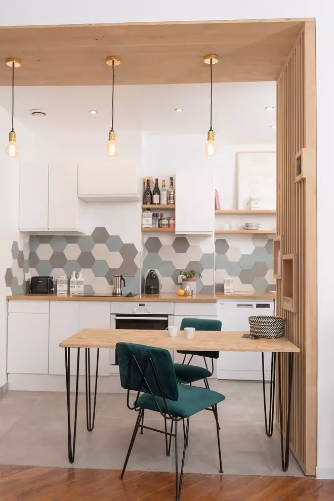 revestimento hexagonal