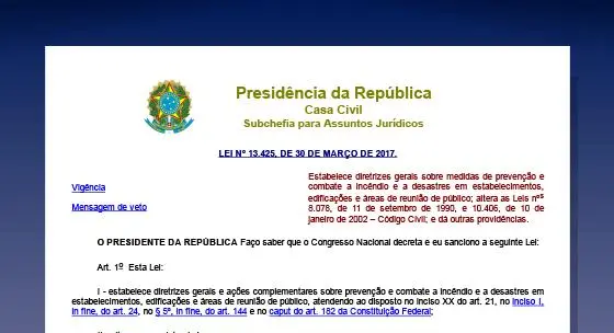 Projeto de combate a incêndio e pânico