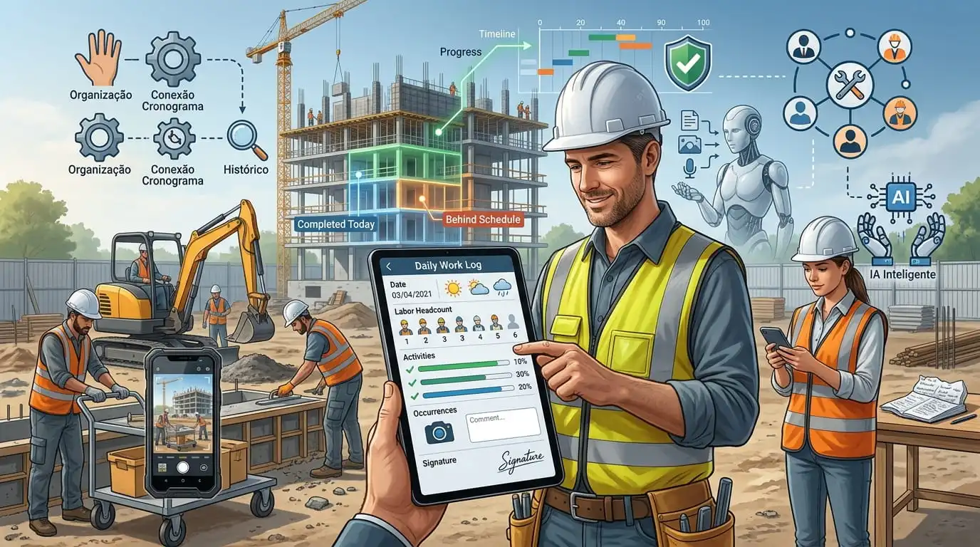 Diário de Obra Digital: Por Que o Papel Não Basta