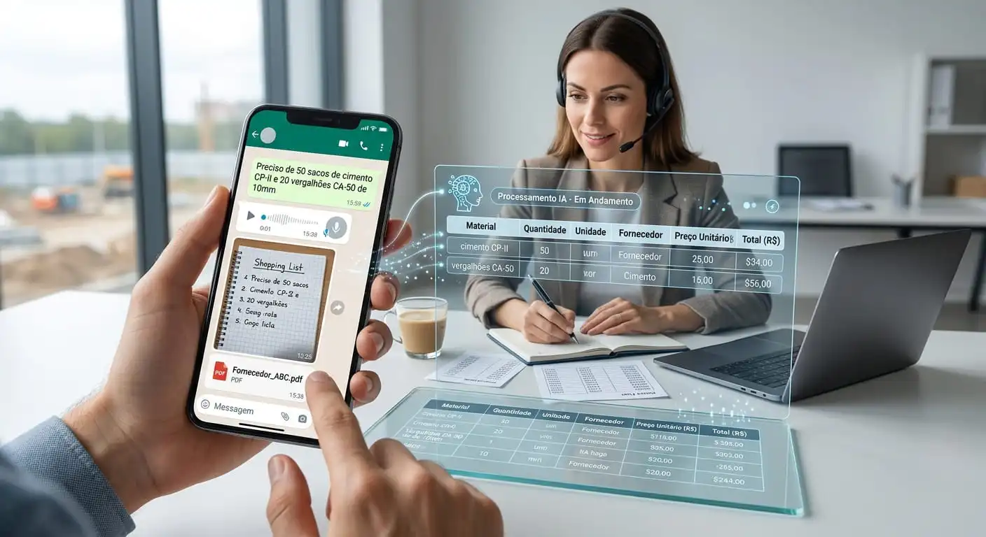 Cotação de Materiais com IA: Como Funciona